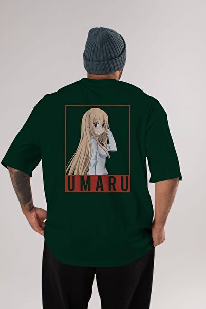 Ankhises Umaru Doma 2 - Emerald Green Oversize kroj Pamuk T-shirt, muškarci i...