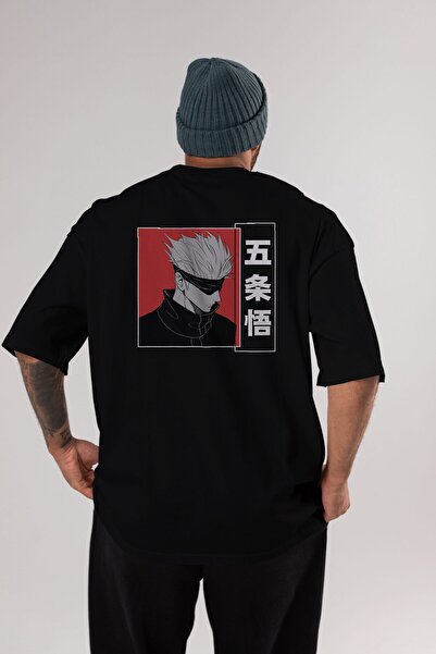 Ankhises JUJUTSU KAISEN 2 Tricou negru cu imprimeu pe spate Anime Bărbați Femei