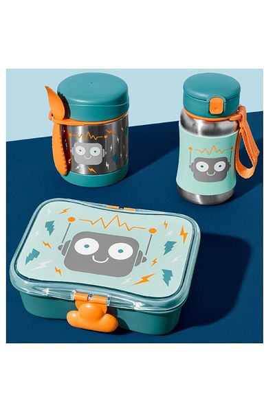 Skip Hop Spark Style PasSteel Food SakAnd Carrying Thermos