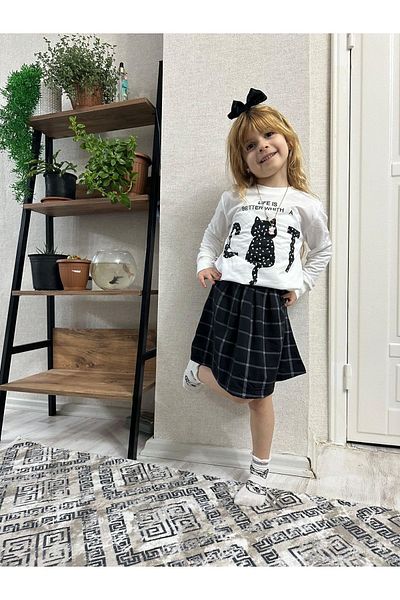 mmms Cat printed suit