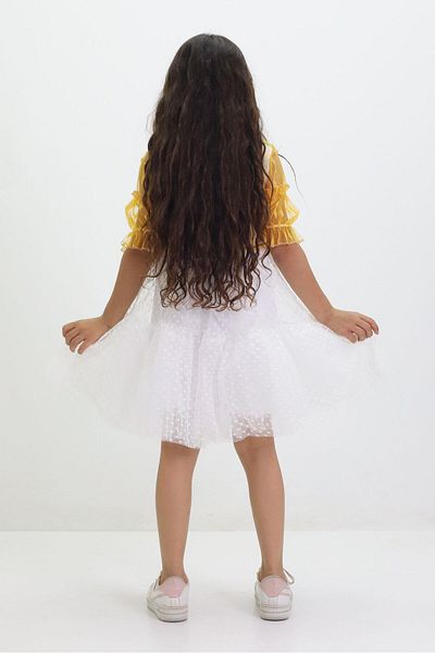Fox Life Kids Rochie de seara de nunta fetita cu jacheta din tul - Flk159