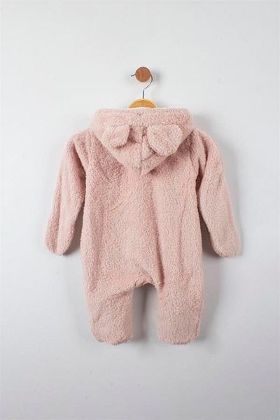 TRENDİMİZBİR (BY MURAT BABY) Sleeve Detailed Hooded Baby Romper