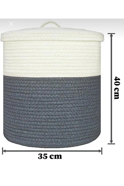 ModaCardin 40x38 Ψάθινη πετσέτα μπάνιου από γιούτα Dirty Toy Basket - Organizer