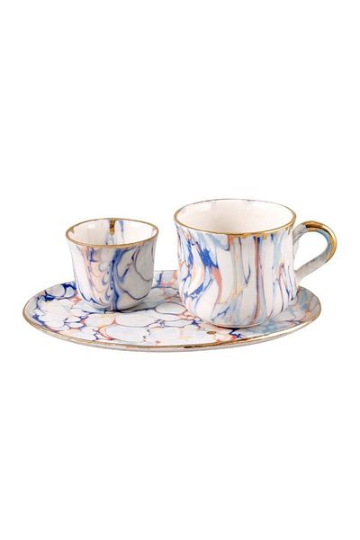 Paşabahçe Marbled Cup Set
