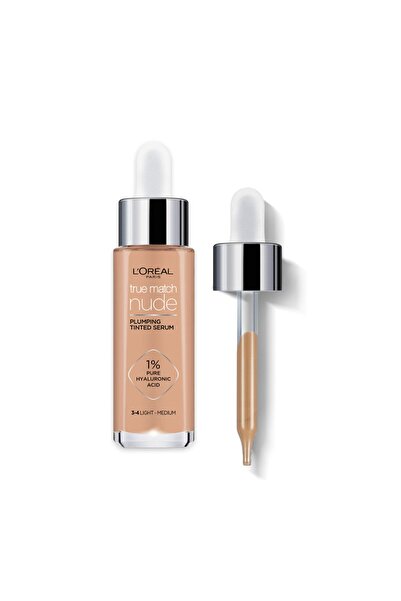 L'Oreal Paris L'oral Paris True Match Nude Fondöten Serum 3-4 Light Medium