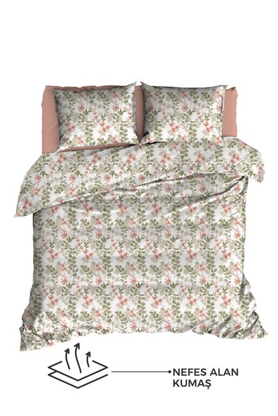 Elart Duvet Cover Set Ranfors Double 4 Piece Flores Powder