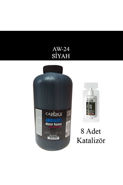 Cadence Ambiante Suya Dayanıklı Islak Zemin Boyası aw-24 Siyah 2 Litre + Kata...