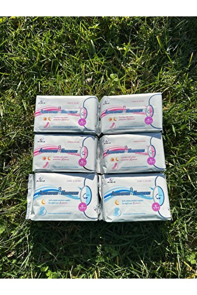 Tiens وسادة صحية للنساء من Airiz، 4 عبوات تحتوي على 30 قطعة يوميًا، عبوتان تح...