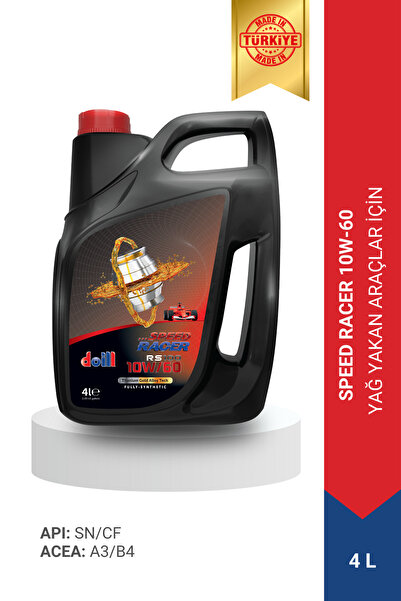 doill Speed Racer 10w-60 Apı Sn/cf Acea A3/b4 4 Litre Tam Sentetik Motor Yağı