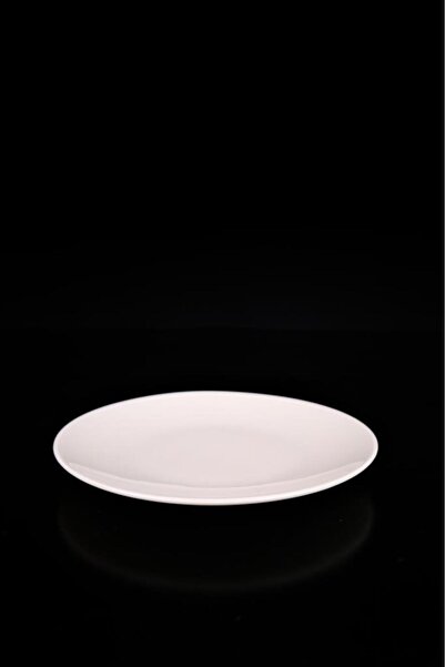 Digithome Lombardino Minimalist Modern Sade 6'lı Porselen Çukur Yemek Tabağı 20 Cm