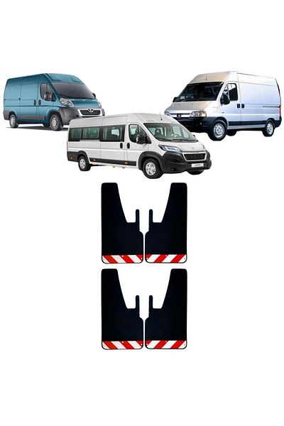 Yeni Dünya Peugeot Boxer Red-White Highlighter 4 Pieces Mudguard Fender Dust Cover PEU0FX02202