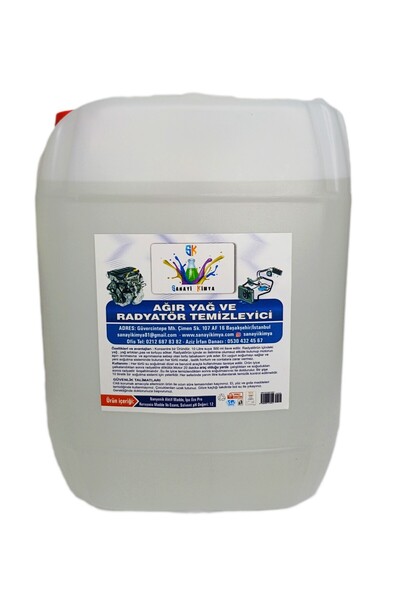 Genel Markalar Ağır Yağ Sökücü Radyatör Temizleme Sıvısı 1/5 Konsantre   5 Litre