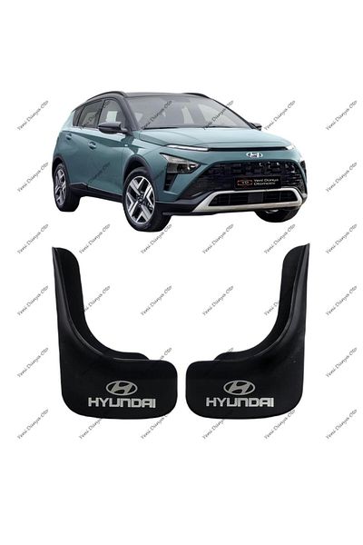 YeniDünyaOto Hyundai Bayon Compatible 2-Piece Mudflap Fender Dust Cover Hyu1uz015