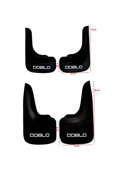 YeniDünyaOto Fiat Doblo Set of 4 - Mudguard, Fender and Dust Cover Fıa1bx021