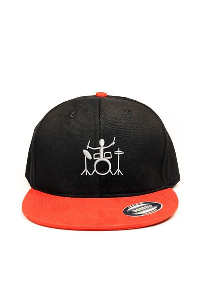 T-FUNNY Trucker Hat - Drummer and Drummer Design