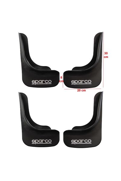 YeniDünyaOto Sparco Universal 4-Piece Mudguard Dust Cover Spc1ux01