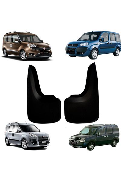 YeniDünyaOto 2-Piece Rear Mudguard, Fender, Dust Cover Compatible with Fiat Doblo Model Vehicles Fıa0bz021