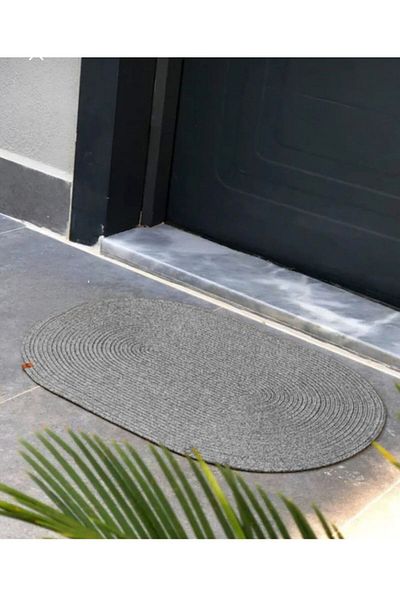 ModaCardin Door Front Jute Wicker Mat - Toilet Seat and Countertop Design