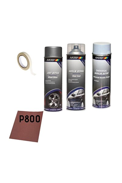 Motip Akrilik Jant Boyama Seti Universal Vernik Astar 500 ml ,