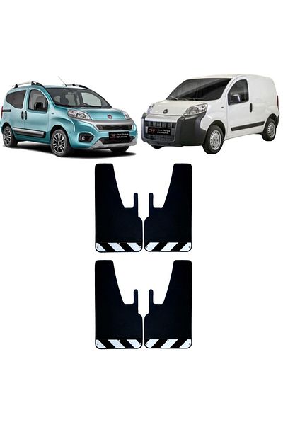 Yeni Dünya Fiat Fiorino Black-White Highlighter 4-Piece Mudguard Fender Dust Cover FIA0FX02601
