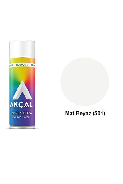 Genel Markalar Akçalı Düz Renk Sprey Boya Mat Beyaz 400 Ml