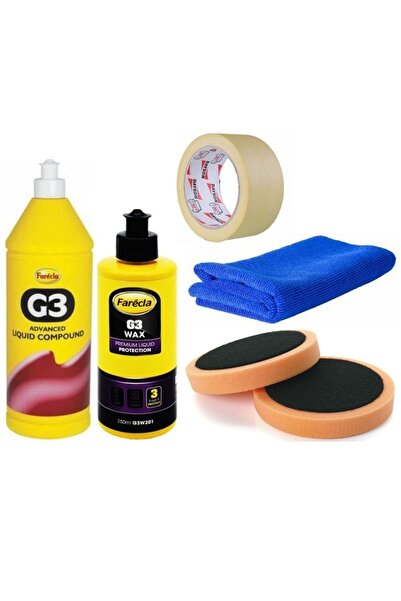 Farecla 500 Ml G3 Likid Pasta-250 Ml G3 Wax Cila Uygulama Seti