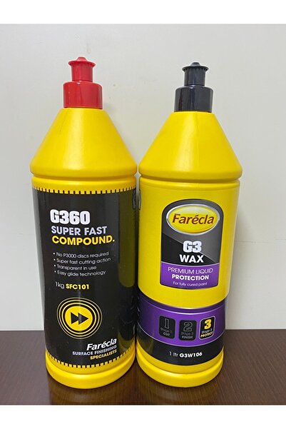 Farecla Kalın Çizik Giderici Pasta Cila Set - 3 G360 Ve G3 Wax