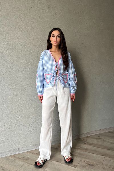 Seda Yalçın Atelier Linen Palazzo Trousers - White