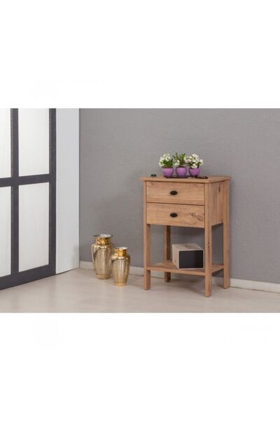 Rshobi&woodart 2 Çekmeceli Telefonluk ve Komodin