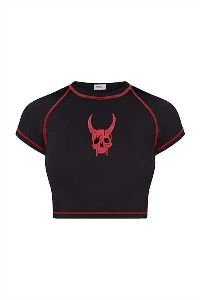 Carpe Horned Skull Backstitch Crop