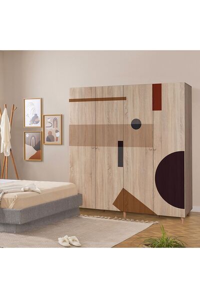 Uvi Collection Loni 4 Kapaklı Gardırop 969 Sonomo