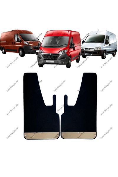 YeniDünyaOto Citröen Jumper Set of 2 - Chrome Mudflap, Fender and Dust Cover Cıt0sz019