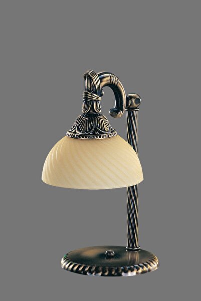 Avize çarşısı Omega Tekli Ananas Renkli Cam Başlıklı, Eskitme Antik Renk Meta...