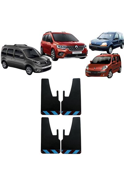 Yeni Dünya Renault Kangoo Claret Red-Blue Highlighter 4-Piece Mudguard Fender Dust Cover REN0FX02704