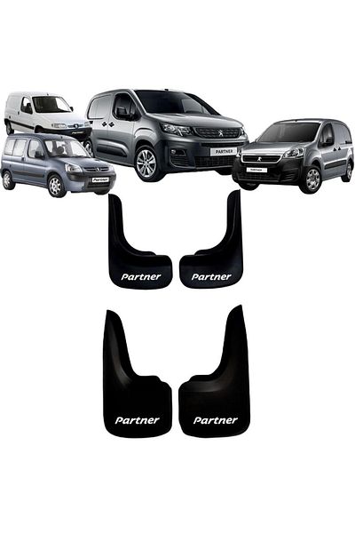 YeniDünyaOto Peugeot Partner Set of 4 - Mudguard, Fender and Dust Cover Peu1bx018