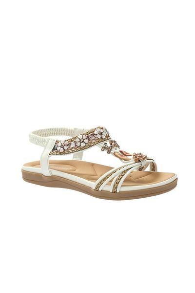Pepita Trendyshose 9636 - Sandale confortabile cu detalii de piatră