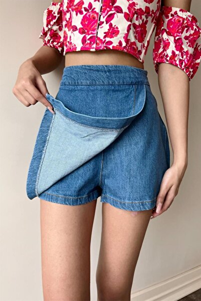 Carpe Denim Şort Etek