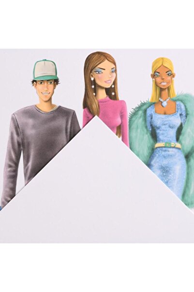 Canson XSmart Fasion Desing Çizim Defteri 180g 30 Yaprak A4 Eskiz ve Marker Çizim Blok Mix