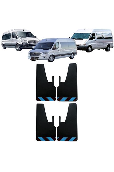 Yeni Dünya Mercedes Sprinter Claret Red-Blue Highlighter 4-Piece Mudguard Fender Dust Cover MRC0FX00104