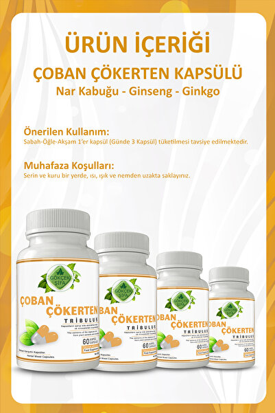 Gökçek Şifa Çoban Çökerten Kapsül (TRİBULUS CAPSULE)