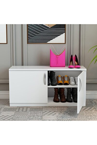 ARS GRUP MOBİLYA Ayakkabılık Antre Dolabı Kapaklı Raflı Ayakkabılık Antre Hol...