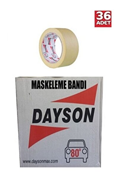 DAYSON 80 Derece Oto Maskeleme Kağıt Bant 48mmx35mt 36 Adet Koli