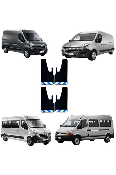Yeni Dünya Renault Master Blue-White Highlighter 4-Piece Mudguard Fender Dust Cover REN0FX03003