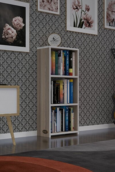 Kenzlife Kitaplık Süper Ga 090*40*19 Crd 3 Katlı Tek Bölme Ofis Mutfak Banyo ...