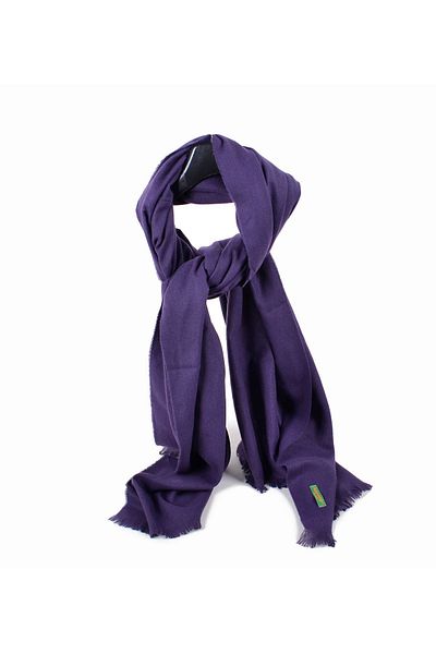 koza ebrar Elegansa Cashmere Textured Shoulder Scarf - Luxurious, Soft, and Trendy! Dark Purple
