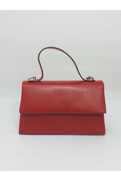 dizaynbag Women's Red Faux Leather Bag