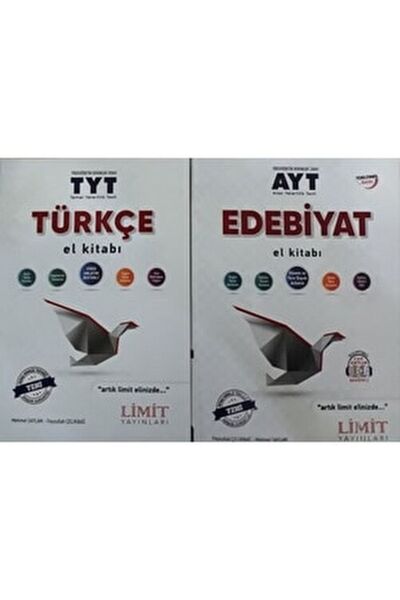 Limit Yayınları 2023-2024 Limit Türkçe Edebiyat El Kitabı Seti 2 Kitap Güncellenen Yeni Baskı