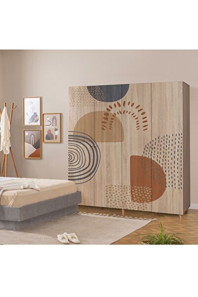 Uvi Collection Loni 4 Kapaklı Gardırop 975 Sonomo