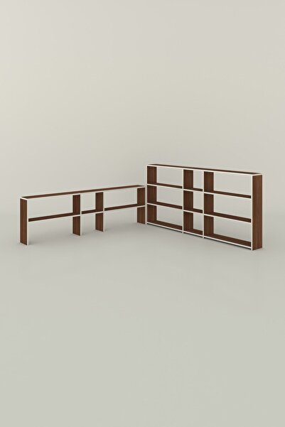 Kenzlife Kitaplık Süper Ga 150*200*19 Cvz 5 Katlı 3 Bölme Çift Bölme Opsiyonlu Ofis Mutfak Banyo Dol