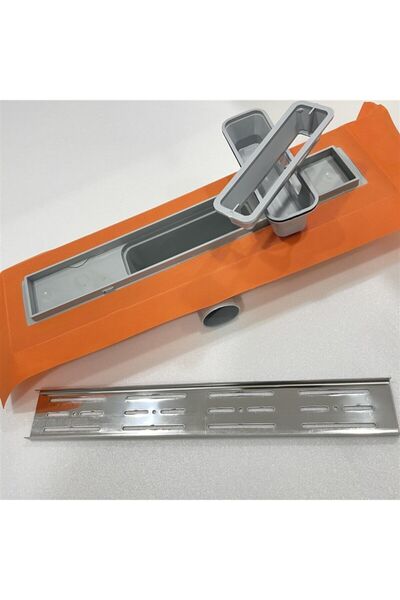 Mesateknik Mesa Teknik Ø50 Draingate 9300-40i Duş Kanalı Yer Süzgeci Izolasyonlu Paslanmaz Yandan Çıkışlı 40 Cm